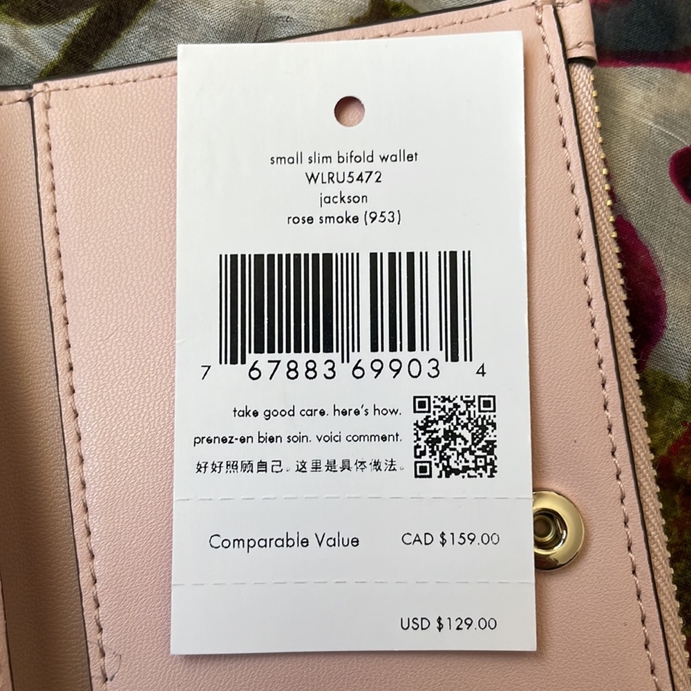 Brand New Kate Spade Genuine Leather Slim Bifold Jackson Wallet - Picture 14 of 15